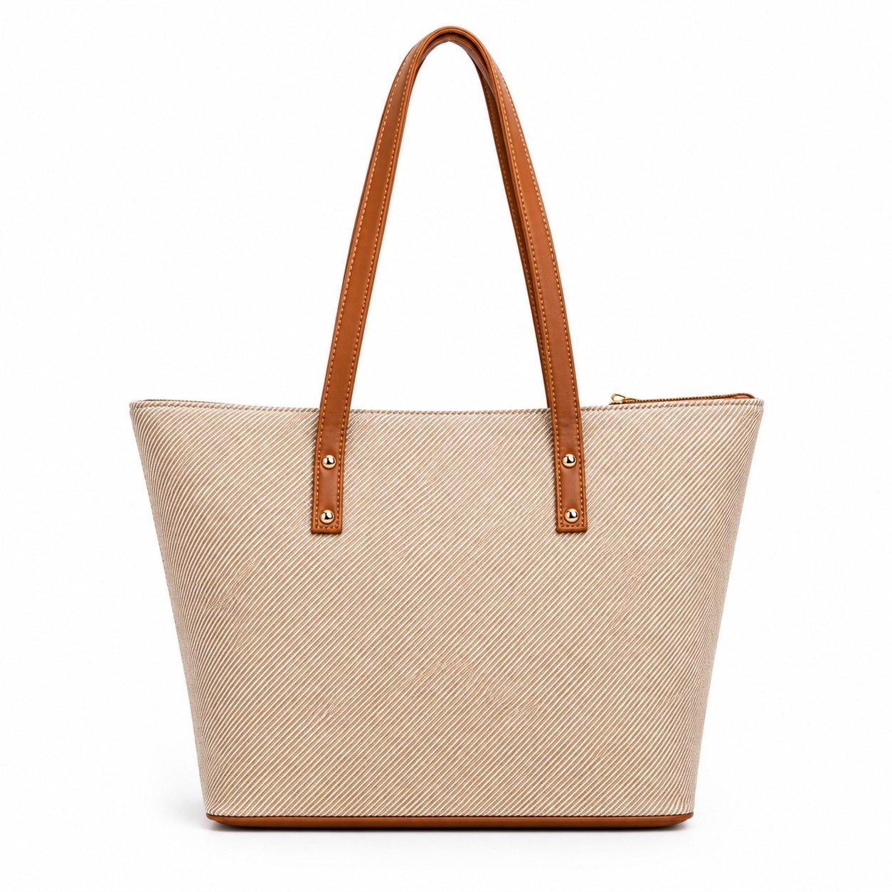 Sac Cabas Femme Beige & Marron – Élégant, Grand Format & Pratique
